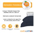 thumbnail image 5 of Edredón Queen Size Hotelero Ultra Suave, Grueso y Fresco (2.40 m x 2.30 m) "Azul Marino" Melocotton Modelo Hotelero, 5 of 5