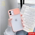 thumbnail image 4 of COVET Carcasas Deslice la lente de la cámara protectora de la caja del teléfono a prueba de golpes mate transparente cubierta de la caja Carcasa Funda Case Carcasa Para iPhone 11 12 13 Pro Max XR X XS, 4 of 4