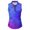 Purple, variant on Womens Butterfly Print Golf Polo Shirts Collared Sleeveless Quarter Zip All Over Print Athletic Performance Tank Tops