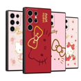 thumbnail image 2 of Funda de teléfono de Hello Kitty para Samsung Galaxy, carcasa de lujo de Color rosa y rojo, S23, S22, S21 Ultra, S20 FE, S10, S10E, Note 20, 10 Plus, 2 of 5