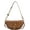 Khaki, variant on Small Leather Saddle Armpit Bags For Women Chain Shoulder Crossbody Bag Ladies Vintage Underarm Handbags Bolsa