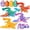Colorful Set a - 4 Pack, variant on 3D Printed Dragon with Wings and Eggs, Surprise Egg with Flying Dragon, 4 Pack Cool Flexible Articulated Animal Fidgets