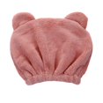 thumbnail image 2 of 3 toallas de secado de cabello para niños y niñas, suaves y absorbentes, gorro de cabello seco para niños, toalla de pelo para niños, 2 of 5