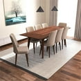 thumbnail image 2 of Addison 9-Piece Modern Solid Wood Walnut Dining Room Table and Chair Set, 2 of 6