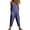 Navy, variant on Cmfcve Women's Casual Jumpsuits V Neck Sleeveless Harem Pants Stretchy Adjustable Strap Overalls with Pockets