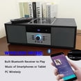 thumbnail image 4 of Sistema estéreo Bluetooth WISCENT Vintage Micro HiFi Reproductor de CD, 4 of 7