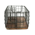 Better Homes & Gardens Wire Utensil Caddy, Gray Color with Wood Base