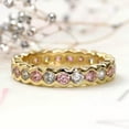 thumbnail image 3 of K-KED Fashion Women 925 Silver Cubic Zircon Ring Wedding Party Delicate Jewelry Sz 6-10-8-Gold, 3 of 6