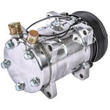 JEGS 51805 Air Conditioner Compressor Polished 6-Groove Serpentine ...