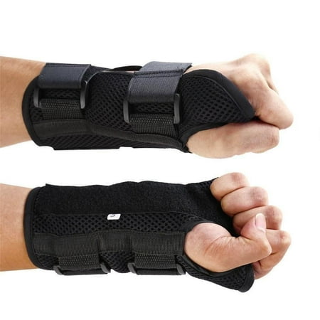 Hand Splint Patterns Breathable Wrist Brace Medical Carpal Tunnel Splint Support Arthritis Sprain Gym Hand Protector 3 Straps Adjustable Removable Metal Strips ()