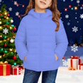 thumbnail image 3 of EnJoCho Kids Zip Up Hooded Quilted Puffer Jacket, Lightweight Warm Insulated Outerwear, Soft Down Alternative Coat, Unisex Boys Girls Fall Winter Outerwear for School and Outdoor Activities, 3 of 9