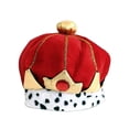 thumbnail image 4 of Chapeau Couronne Roi Costume Chapeau d'Anniversaire pour Rôle d'Anniversaire Rouge, 4 of 9