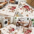 thumbnail image 5 of Christmas Area Rugs 4'x6', Washable Small Throw Rugs for Office Bathroom, Winter Deer Ice Cream Cookies Star Pine Needle Indoor Outdoor Rug Non-Slip Low Pile Carpet Runner Reversible Floor Mats, 5 of 8