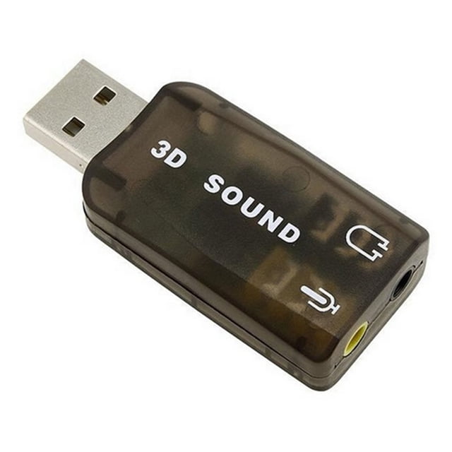 Computer Sound Card 5.1 Channel Audio Interface MS DirectX Support Plug And Play Wide File Format Compatibility