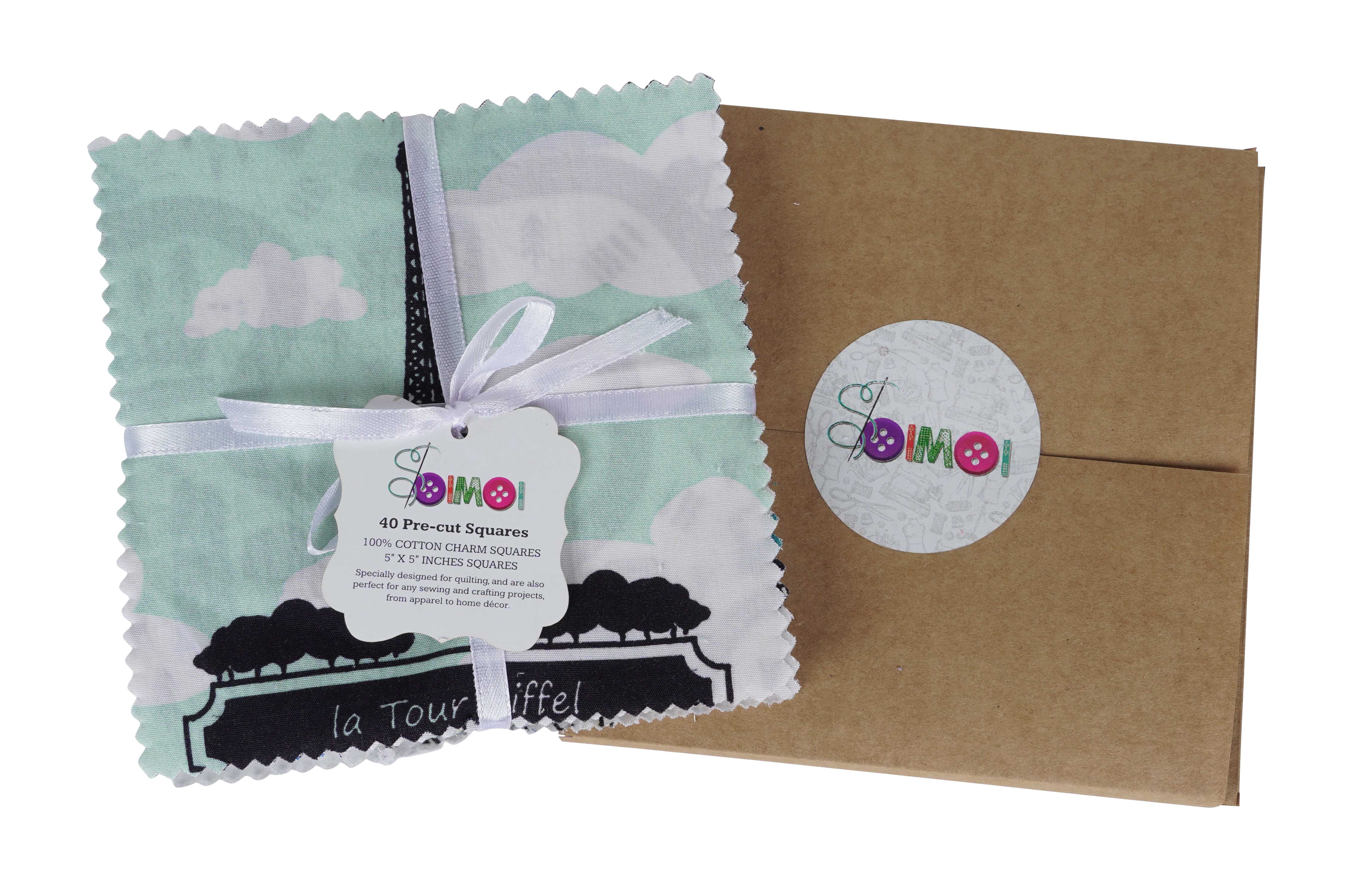 Precut 10-inch Prints Cotton Fabric Bundle Quilting Squares Charm Pack DIY Patchwork Sewing Craft