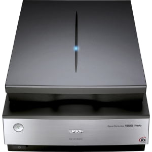 Epson Perfection V800 Flatbed Scanner - 6400 dpi Optical - 48-bit Color - 16-bit Grayscale -