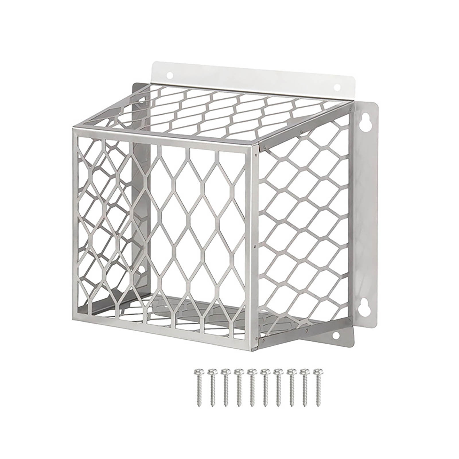 Dryer Vent Bird Guard, Exhaust Vent Cover for 3" to 4" Dryer & Bathroom Fan Vents, Stainless Steel Ventilation Cage 7"Lx7"Wx5"H to Keep Birds Small Animals Out, Weather Resistant