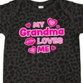 thumbnail image 4 of Inktastic My Grandma Loves Me with Hearts and Kiss Boys or Girls Baby Bodysuit, 4 of 5