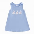 thumbnail image 1 of gdxvjhbj Robe Fille Enfant Robe Bébé Fille Papillon Tutu à Volants Sans Manches Robes Robe de Fête 3T 4T (Bleu, 3-4 Ans), 1 of 7
