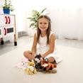 thumbnail image 4 of MorisMos 6 Pack Bulk Fox Stuffed Animal Set, Cute Stuffed Fox Plush Toys with Multi-Pose, 4 of 6
