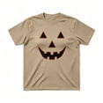 thumbnail image 4 of Bibifish Mens T Shirts Short Sleeve Crew Neck Outline Pumpkin Print Tees Simple Halloween Lightweight Daily Summer Tops, 4 of 4