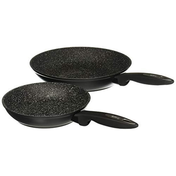 ZYLISS Batterie de Cuisine 8 Pouces" et 11 Pouces" Poêle Antiadhésive - Four Lave-Vaisselle Induction et Ustensiles en Métal Sûrs - Aluminium Forgé Robuste avec Poignée Rivetée Robuste (Ensemble de 2 Pcs)