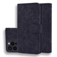 thumbnail image 1 of LEDEX Embossed Mandala Flip Wallet Case with Card Holder Leather Kickstand Magnetic Shockproof Cover with Credit Card Holder Stand for iPhone 14 Pro (Black), 1 of 10