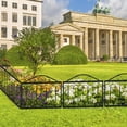 thumbnail image 5 of Hobloc Decorative Garden Fence Fencing 6 Panels, 11.8ft (L) x 23.6in(H) Rustproof Metal Wire Border Animal Barrier for Dog, Flower Edging for Yard Landscape Patio Outdoor Decor, 5 of 5
