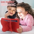 thumbnail image 6 of Butterfly Kids Case for Samsung Galaxy Tab S9 FE 5G 10.9"/ S9/ S8/ S7 11", Galaxy Tab A9+ Plus Case, Soft EVA Rotating Stand Lightweight Shockprof Kids Friendly Case Cover,Red, 6 of 6