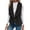 Black, variant on Women'S Autumn and Winter Casual Simple Sleeveless Plush Vest Vest Jacket Cardigan Vest Grey M