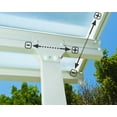 thumbnail image 6 of Palram - Canopia Feria 10' x 30' Polycarbonate/Galvanized Steel Patio Cover - White/White, 6 of 9