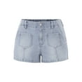 thumbnail image 2 of Madden NYC Women’s Denim Utility Shorts, 2.75” Inseam, Sizes XS-XXL, 2 of 5