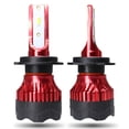 thumbnail image 2 of 2pcs H7 Super Bright LED Headlight Bulbs Conversion Kit High Low Beam 6000K White, 2 of 10