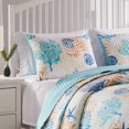 thumbnail image 1 of Greenland Home Fashions Montego Sham Standard Aqua, 1 of 3