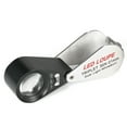 thumbnail image 4 of 30X Mini Multi-functional Handheld LED Jeweler Loupe Portable 21mm 6 Jeweler Loupe Magnifier Triplet Magnifying Glass Built-in 6-shaped Circular LED Lights UV Counterfeit Detector, 4 of 8