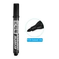 thumbnail image 4 of Black Ink Permanent Markers Medium Tip Oil Based Paint Pens, Black 10 Pack, 4 of 5
