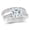 Platinum, variant on Platinum 1.2 CTW Princess Cut Classic Channel Set Wedding Set Bridal Band & Diamond Engagement Ring, D-E Color SI1-SI2 Clarity Center Stone