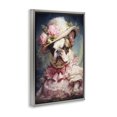 thumbnail image 3 of Stupell Industries Elegant Lady French Bulldog Gray Framed Floater Canvas Wall Art design by Wumples, 31 x 21, 3 of 9