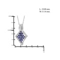 thumbnail image 3 of 1 1/2 Carat T.G.W. Tanzanite And White Diamond Accent Sterling Silver 3-Piece Kite Jewelry set, 3 of 7
