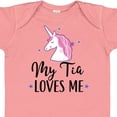 thumbnail image 4 of Inktastic My Tia Loves Me Unicorn Girls Baby Bodysuit, 4 of 5