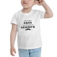 thumbnail image 3 of Only The Best Dads Get Promoted to Grandpa Cute Toddler T-Shirts for Boys Girls (White, 2T), 3 of 5