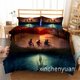 thumbnail image 3 of Juego de cama de tres piezas de Stranger Things, ropa de cama suave y cómoda para niños y adultos, dos fundas de almohada y una funda de edredón, regalo de Navidad, 3 of 8
