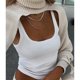 thumbnail image 1 of Sudadera corta Yinane con capucha Blanco, 1 of 8
