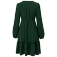 thumbnail image 5 of Sngxgn Women's Dress Ribbed Sleeveless Halter Neck Tank Tops Mini Dresses(Green,M), 5 of 9