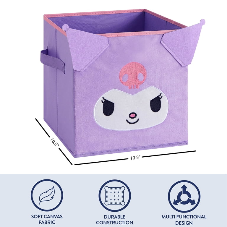 Kuromi Micromink Figural Storage Cube - Walmart.com