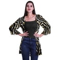 thumbnail image 1 of Moomaya Viscose Georgette Printed Short Shrug Long Sleeves Cardigans For Women, 1 of 5