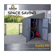 Yardsaver® 4 X 10 Ft Steel Storage Shed Pent Roof Eggshell