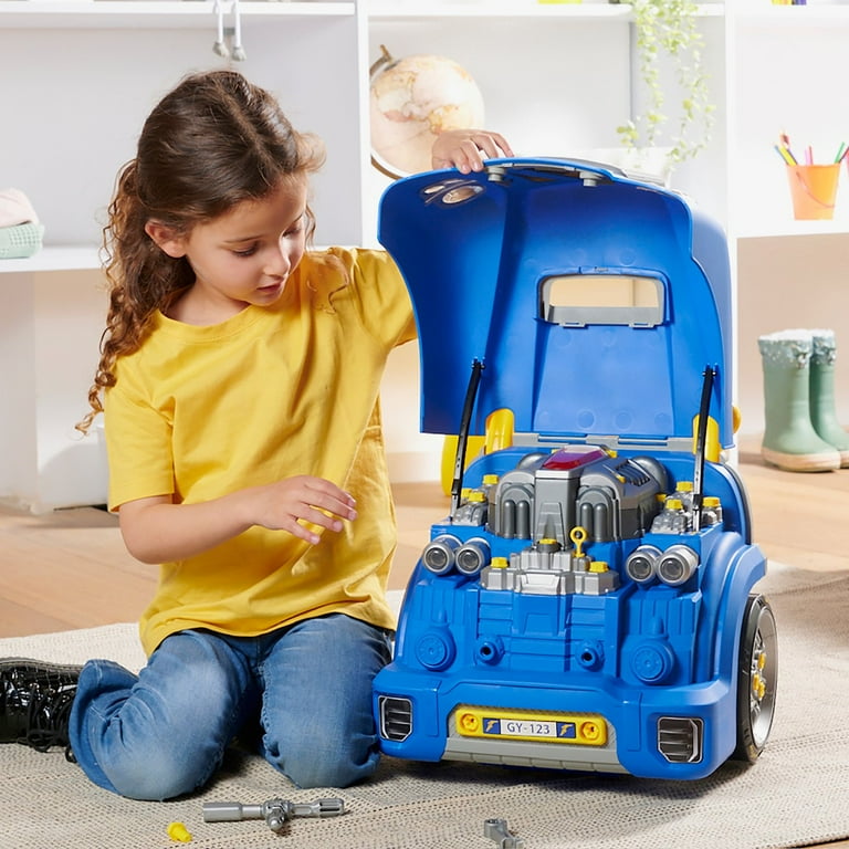 Goodyear Kids Car Engine Mechanic Repair Take Apart Playset Multicolor for Toddlers 3