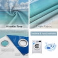 thumbnail image 6 of Blackout Curtains for Bedroom, Ocean Blue Room Darkening Window Drapes for Living Room, Beach Nature Coast Sea Shore Sky Seawater Thermal Insulated Grommet Curtains, 52x45 inch, 2 Panels, 6 of 9