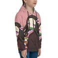 thumbnail image 2 of Kamado Nezuko Youth Sweatshirt 3D Printed Hoodie Activewear Teenager Winter Full-Zip Drawstring Jacket Coats Active Pullover Hooded Blouse For Boys Girls Medium, 2 of 7